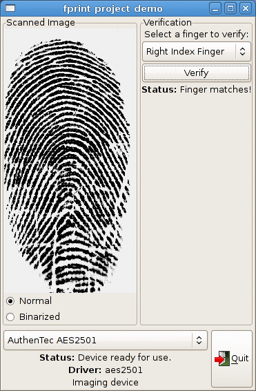 Successful verification scan Successful verification scan