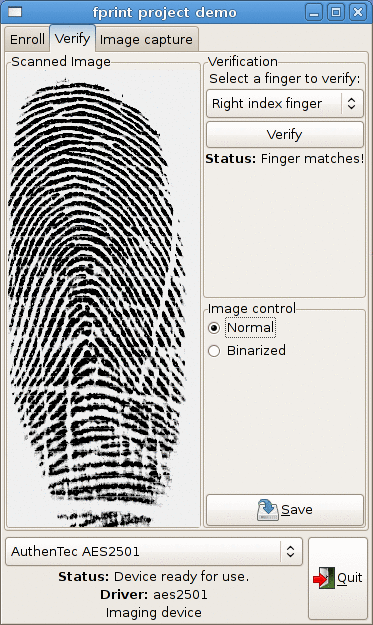 Successful verification scan Successful verification scan